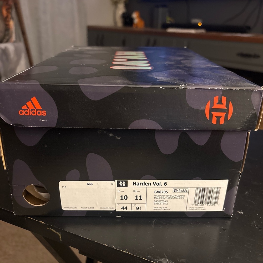 Adidas Harden Vol. 6 Box with Red and Black Design